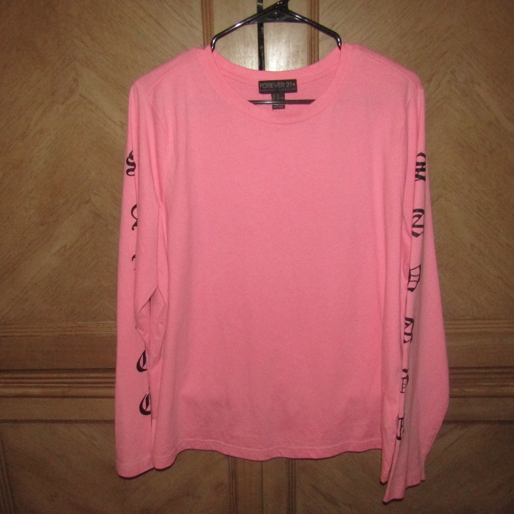 Pink Savage Graphic Long Sleeve Saint Pablo Letter